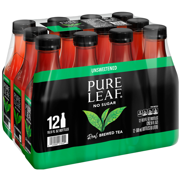 Pure Leaf Unsweetened Black Tea Real Brewed Tea