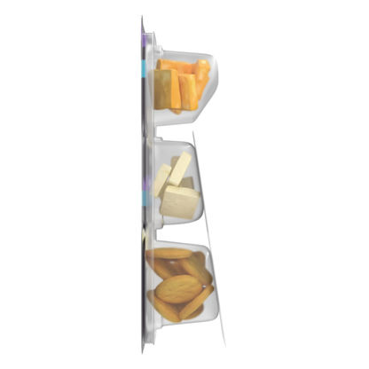 Cracker Barrel Bites Cheddar Jack, Havarti with Mini Crackers oz. Tray