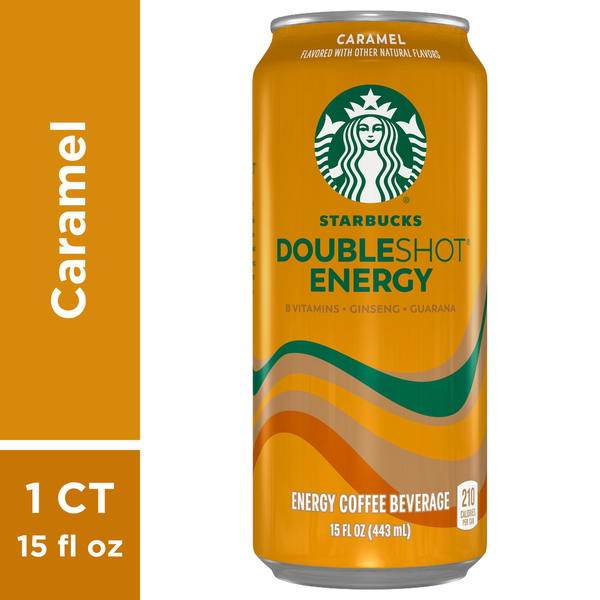 Starbucks Energy Coffee Beverage, Caramel, Doubleshot  DestGlow