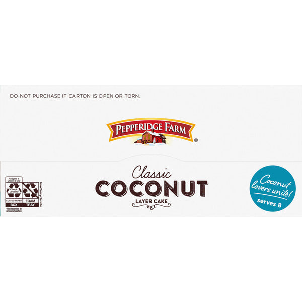 Pepperidge Farm Frozen Coconut Layer Cake  DestGlow