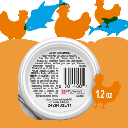 Purina Friskies Natural, Grain Free Wet Cat Food Lickable Cat Treats, Lil&