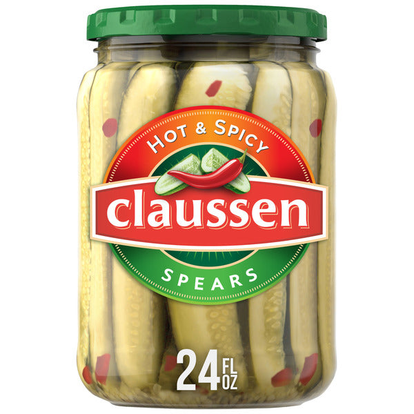 Claussen Hot &amp; Spicy Pickle Spears  DestGlow