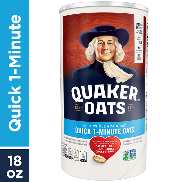 Quaker Oats, 100% Whole Grain, Quick 1-Minute  DestGlow
