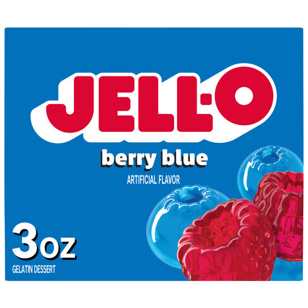 Jell-O Berry Blue Gelatin Dessert Mix  DestGlow