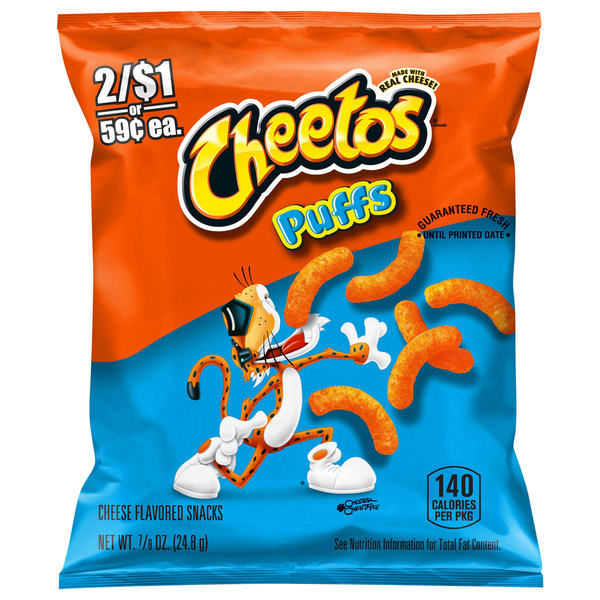 Cheetos Cheese Flavored Snacks, Puffs  DestGlow