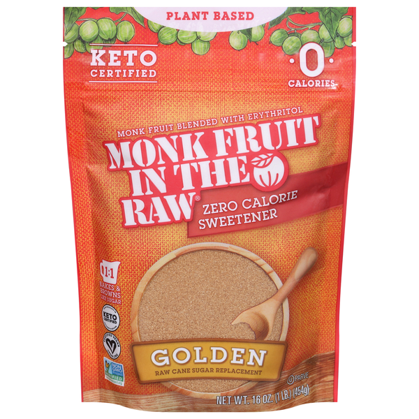 Monk Fruit in the Raw Sweetener, Zero Calorie, Golden  DestGlow