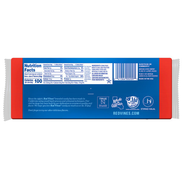 Red Vines Twists, Original Red Chewy Licorice Candy, Movie Tray  DestGlow