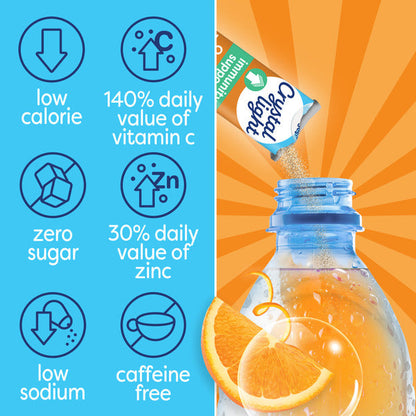 Crystal Light Immunity Support Orange Tangerine Powdered Drink Mix