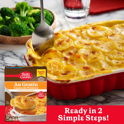 Betty Crocker Family Size Au Gratin Casserole Potatoes