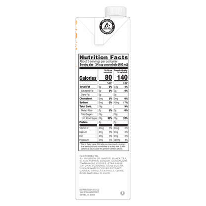 TAZO Tea Black Tea Concentrate, Espresso Chai Latte
