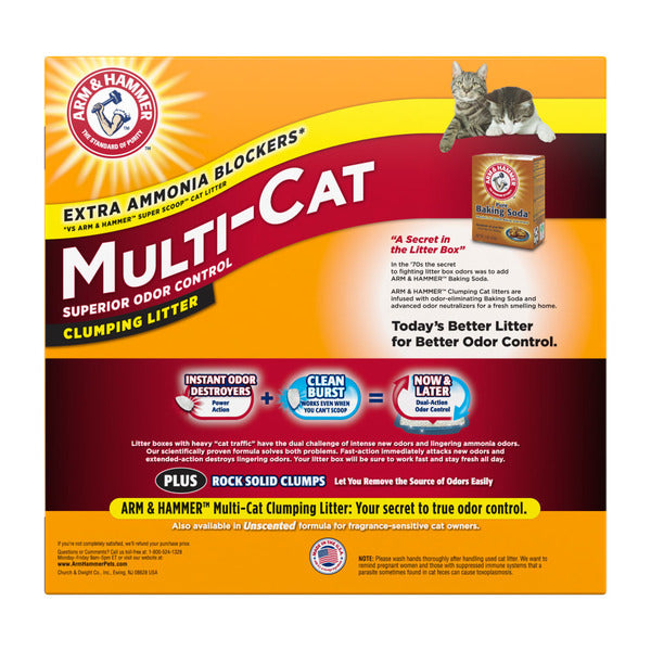 Arm &amp; Hammer Multi-Cat Clumping Litter  DestGlow