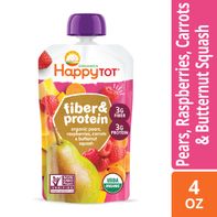 Happy Tot Fiber &amp; Protein Organic Pears, Raspberri...
️