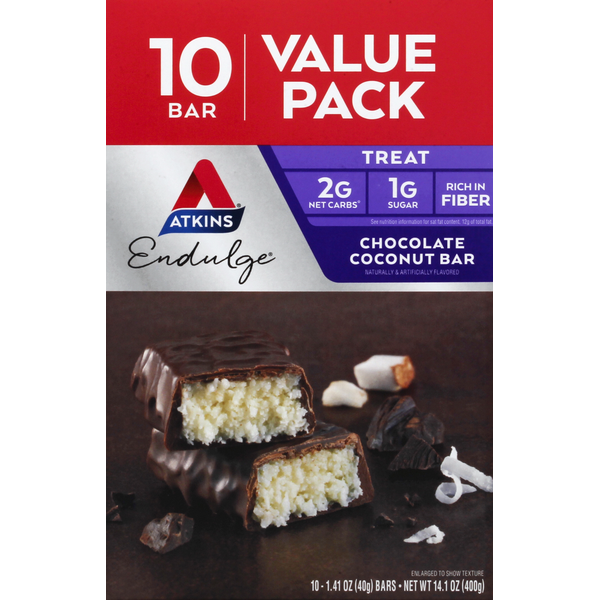 Atkins Endulge Chocolate Coconut Treat Bars  DestGlow