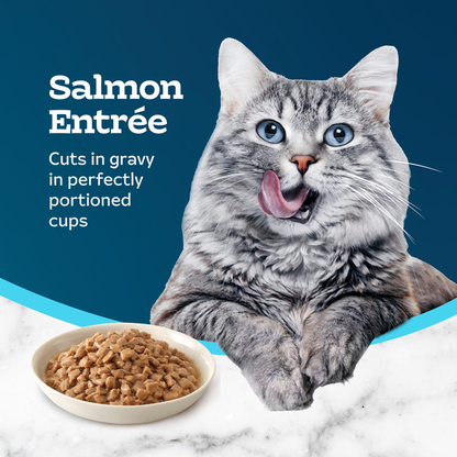 Blue Buffalo Tastefuls Savory Singles Wet Cat Food, Salmon, Twin-Pack Cups