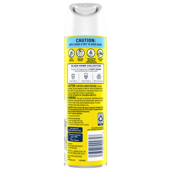Glade Odor Fighting Air Freshener Spray, Lemon  DestGlow