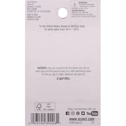 scünci No-Slip Grip Elastics