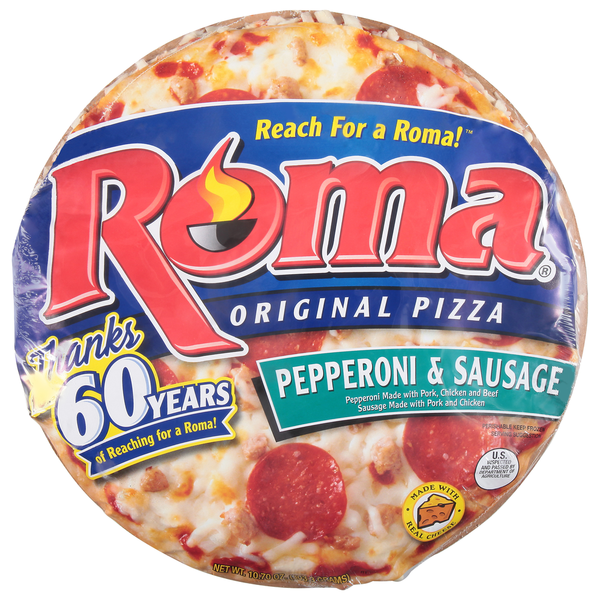 Roma Pizza, Pepperoni &amp; Sausage, Original  DestGlow