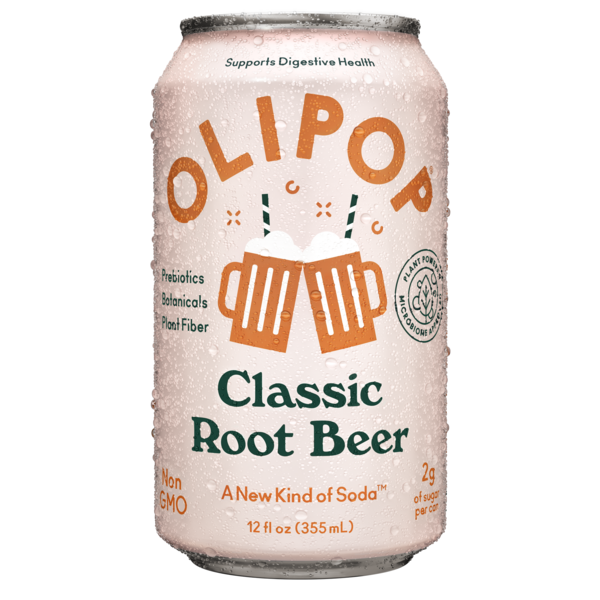 OLIPOP Prebiotic Soda, Classic Root Beer  DestGlow