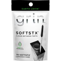 Grin Oral Care FLOSSPYX Softstx, Minty + Charcoal️  DestGlow