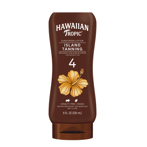 Hawaiian Tropic Island Tanning SPF 4 Sunscreen Lotion  DestGlow