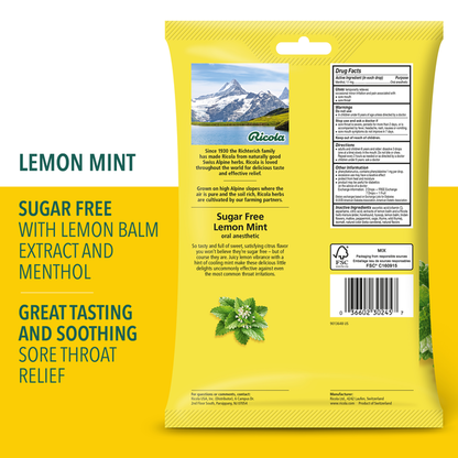 Ricola Lemon Mint, Sugar Free, Throat Drops