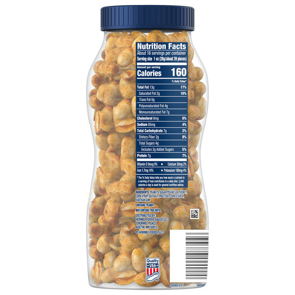Planters Dry Honey Roasted Peanuts, 16 OZ  DestGlow