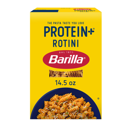 Barilla Protein+ (Plus) Rotini Pasta - Plant Based Pasta - Made from Lentils, Chickpeas &amp; Peas