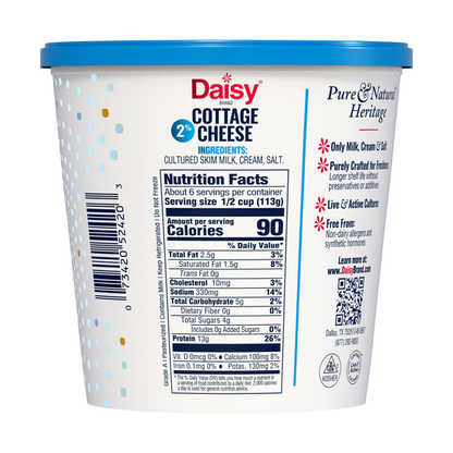 Daisy Low Fat 2% Milkfat Small Curd Cottage Cheese