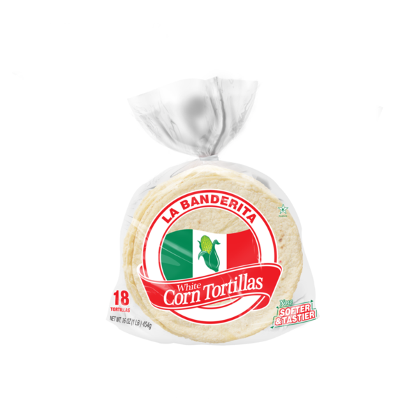 La Banderita Corn Tortillas, White  DestGlow