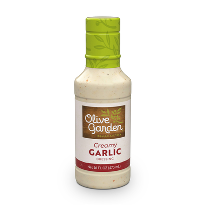 OLIVE GARDEN Creamy Garlic Dressing 16 fl. oz. Bottle  DestGlow