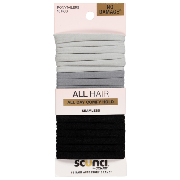 scünci No Damage Seamless Ponytailers  DestGlow