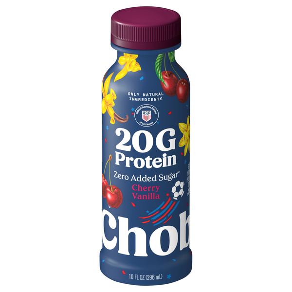 Chobani Zero Added Sugar Greek Yogurt Cherry Vanilla Protein Drink