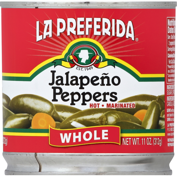 La Preferida Jalapeno Peppers, Whole, Marinated, Hot  DestGlow