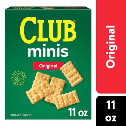 Club Minis Original Crackers, Lunch Snacks, 11 oz