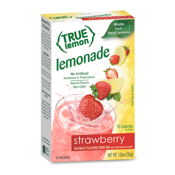 True Lemon Strawberry Lemonade Drink Mix  DestGlow