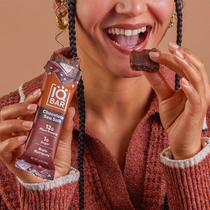 IQBAR Chocolate Sea Salt, Keto, Vegan, Protein Bars