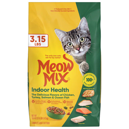 Meow Mix Indoor Health Dry Cat Food for Adult Cats
