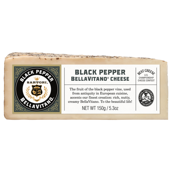 Sartori Cheese, Black Pepper  DestGlow