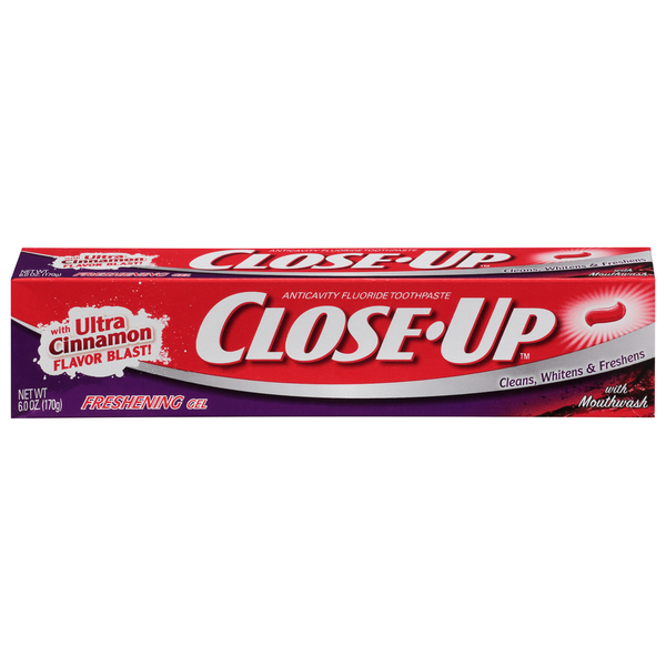 Close-Up Toothpaste, With Ultra Cinnamon Flavor Blast, Freshening Gel