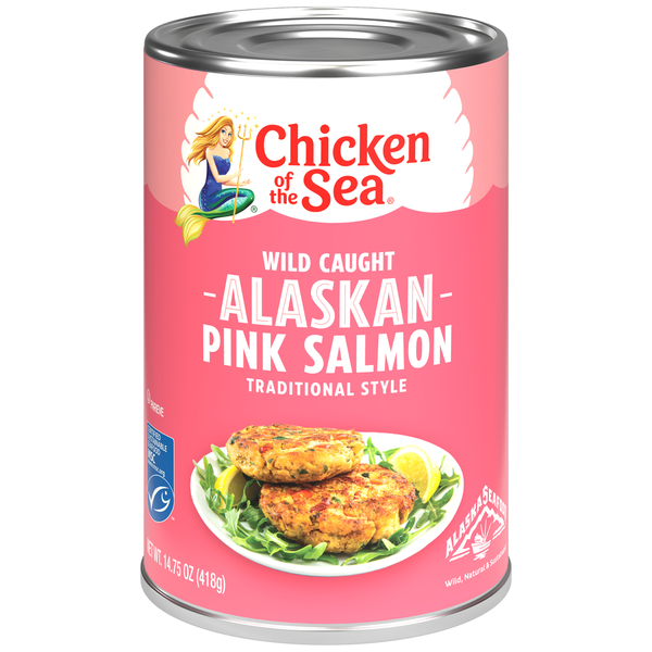 Chicken of the Sea Wild Caught Alaskan Pink Salmon, Traditional Style  DestGlow