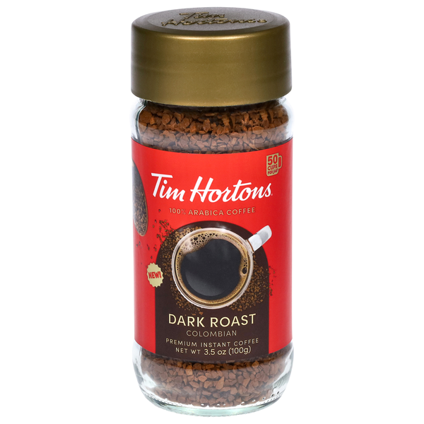 Tim Hortons 100% Arabica Dark Roast Colombian Premium Instant Coffee  DestGlow