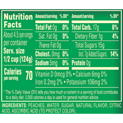 Del Monte Cling Peaches, Sliced