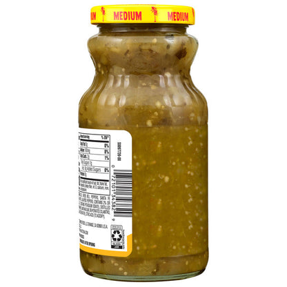 LA VICTORIA Thick &amp; Chunky Verde MED Salsa, 15.5 OZ