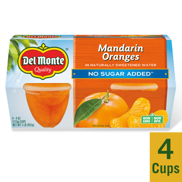 Del Monte Mandarin Oranges in Water, No Sugar Added  DestGlow