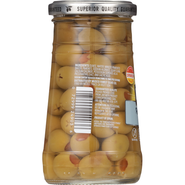 Pearls Reduced Sodium Pimiento Stuffed Manzanilla Olives  DestGlow