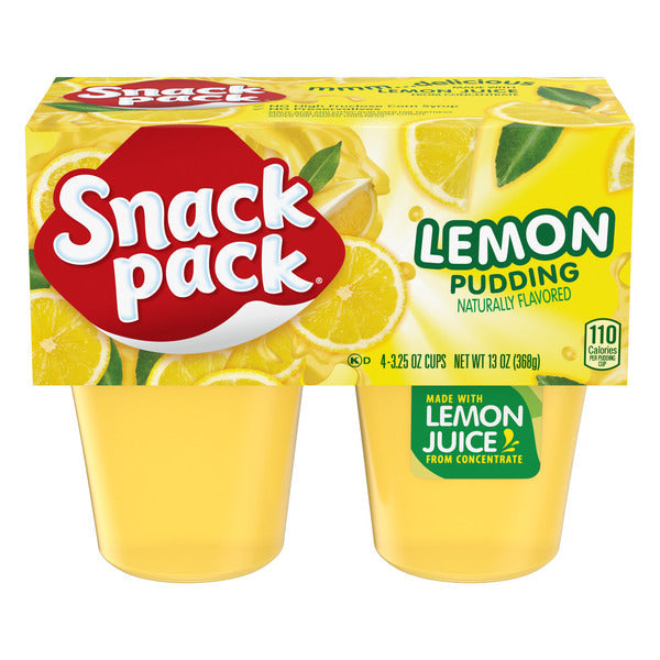 Snack Pack Lemon Flavored Pudding  DestGlow
