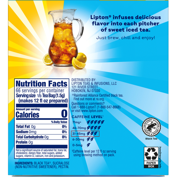 Lipton Sweet Tea Family Size  DestGlow