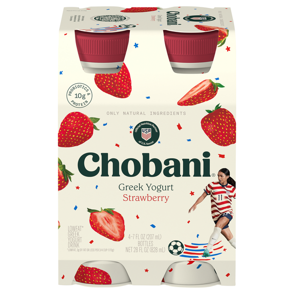 Chobani Lowfat Greek Strawberry Yogurt Drink  DestGlow