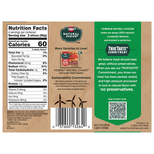 Hormel Natural Choice Smoked Deli Turkey  DestGlow