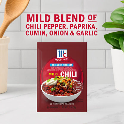 McCormick 30% Less Sodium Chili Mild Seasoning Mix